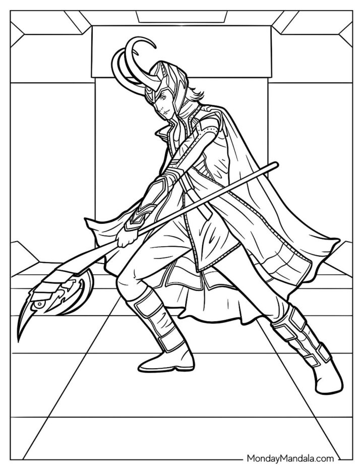 loki ausmalbild