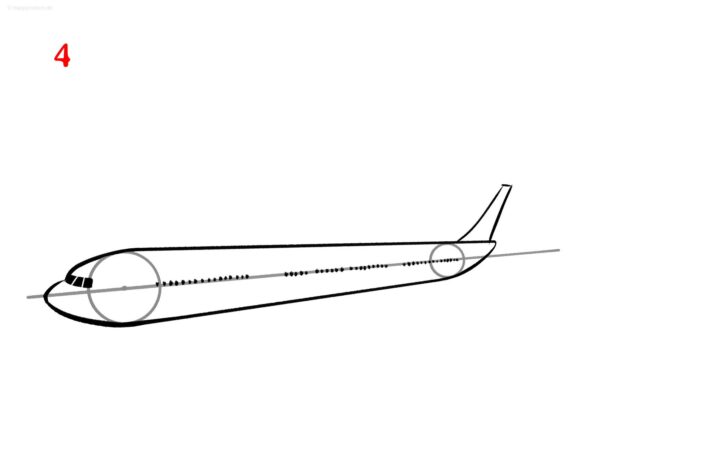flugzeug zeichnen einfach