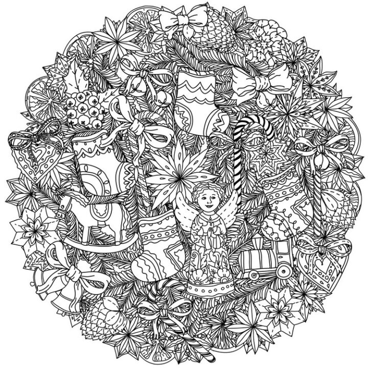 mandala weihnachten zum ausdrucken kostenlos