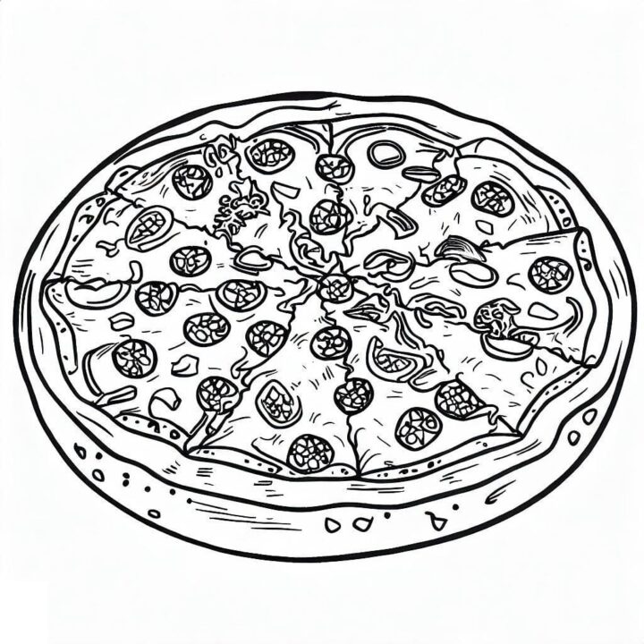 pizza bild zum ausdrucken