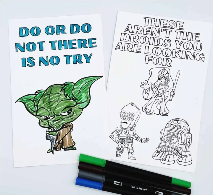 geburtstagskarte star wars ausdrucken