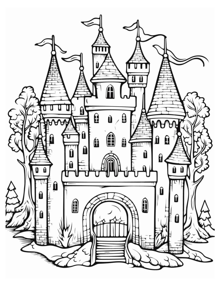 schloss ausmalen