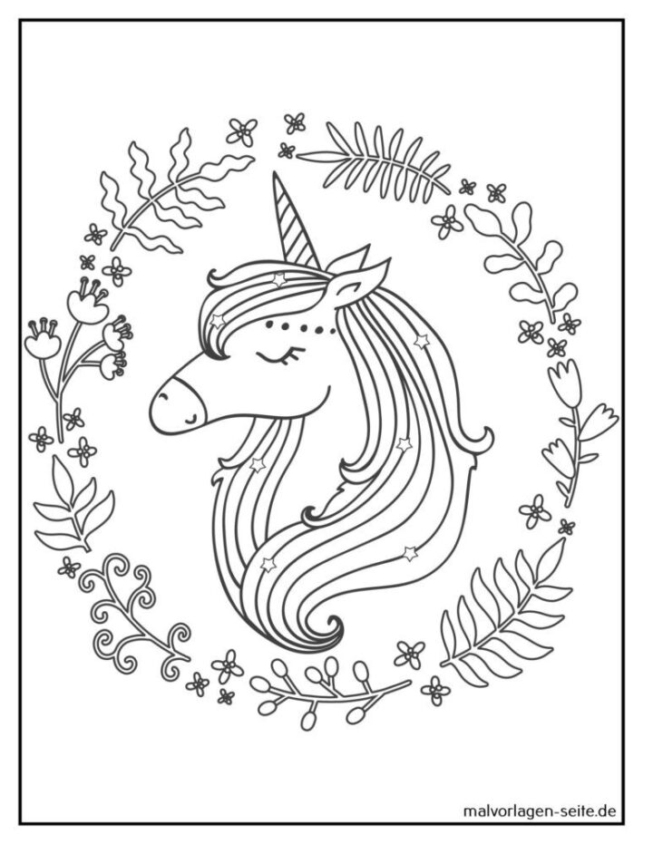 malvorlage einhorn kostenlos