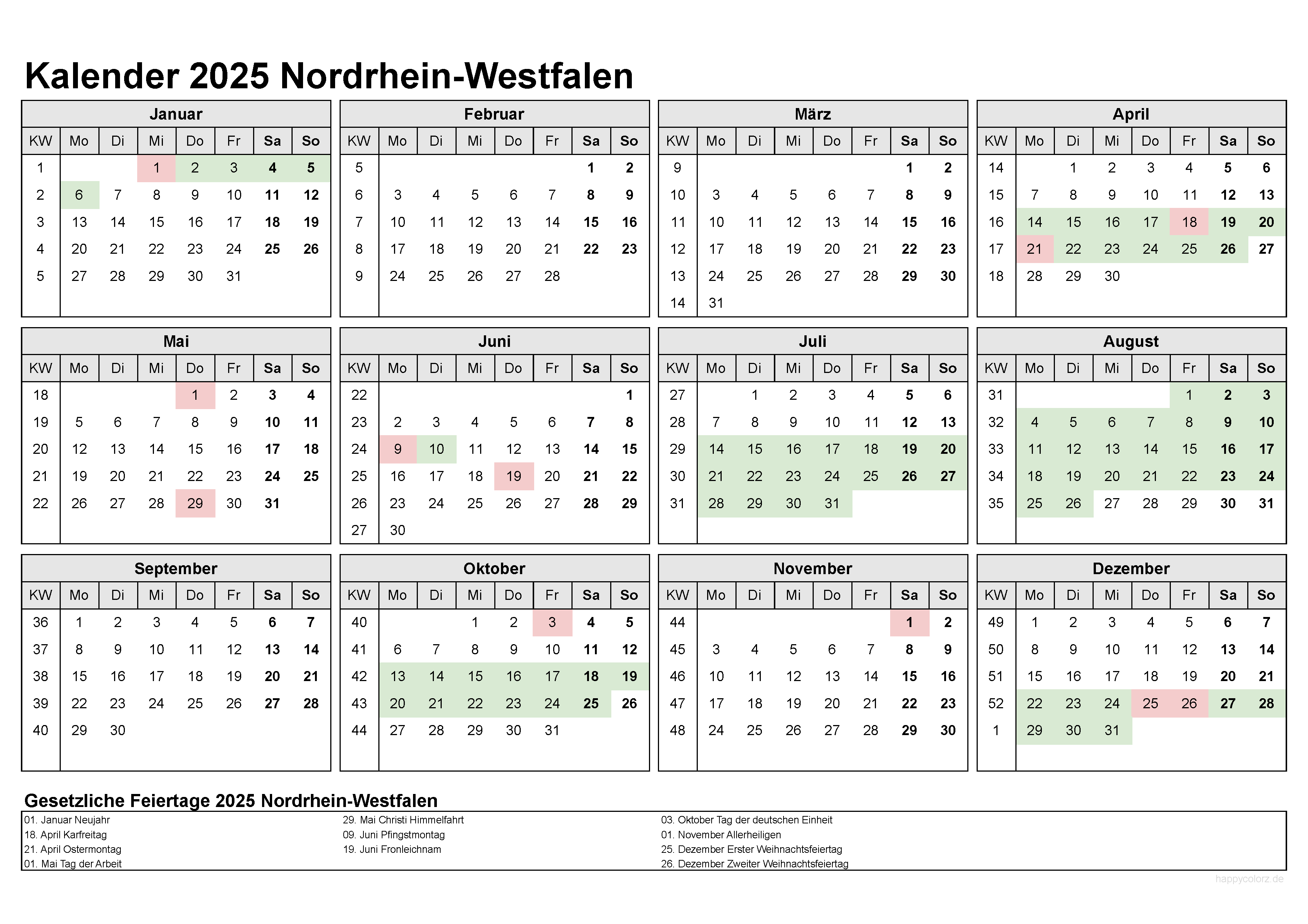  Feiertage NRW 2025 Zeitrechnung - Schönherr Kalender 2025: Stilvoll ins Illustration 