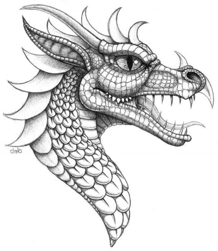 drache einfach malen
