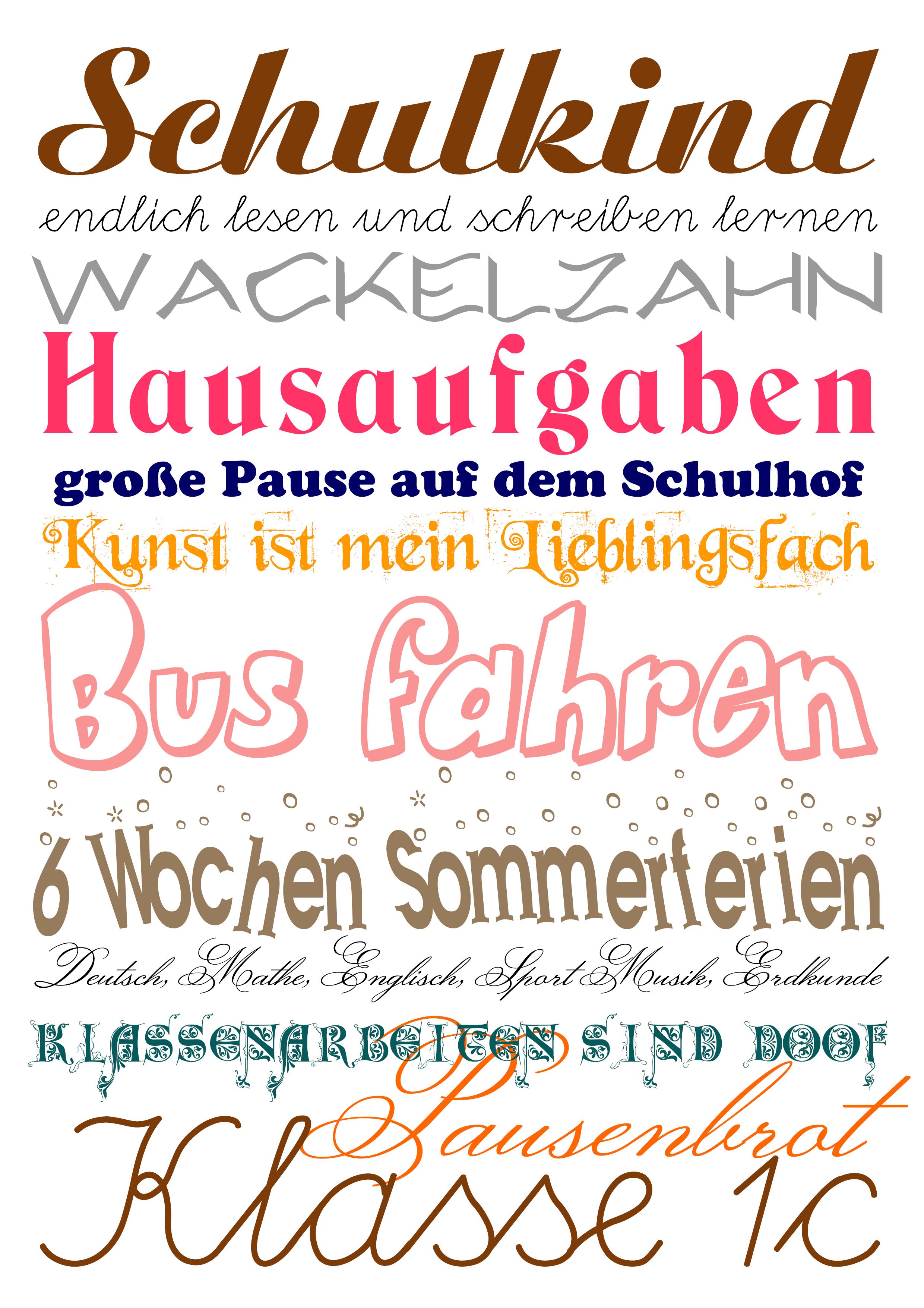  Schulkinder Illustration 