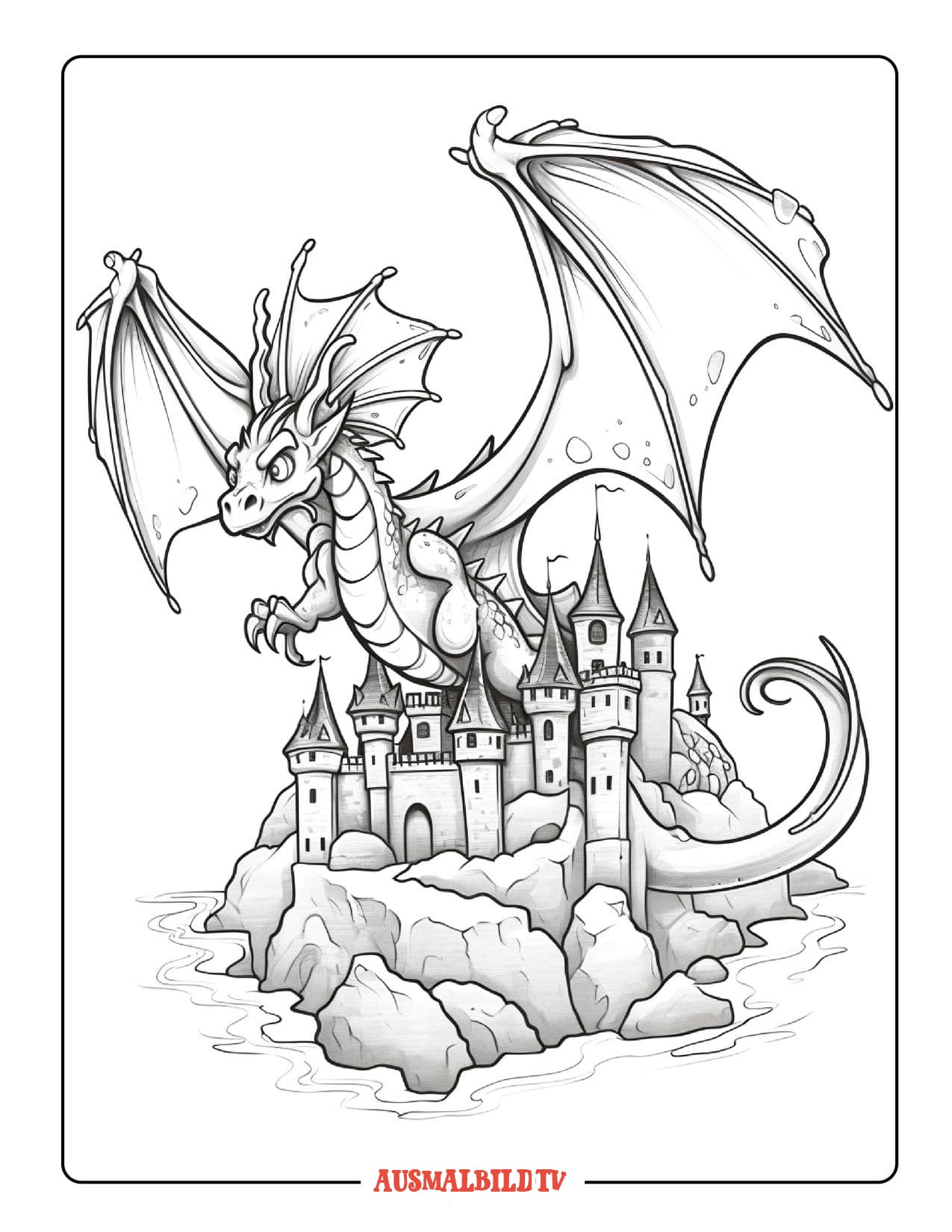  Ausmalbilder Von Drachen Bildidee 