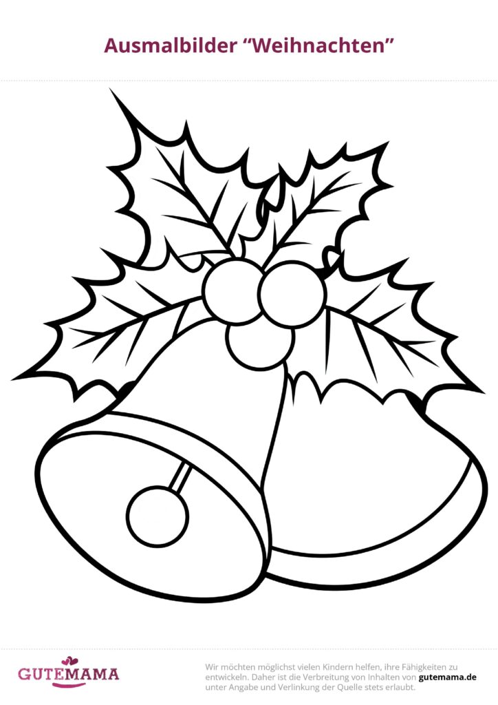  Weihnachten - Ausmalbilder kostenlos in pdf Illustration 