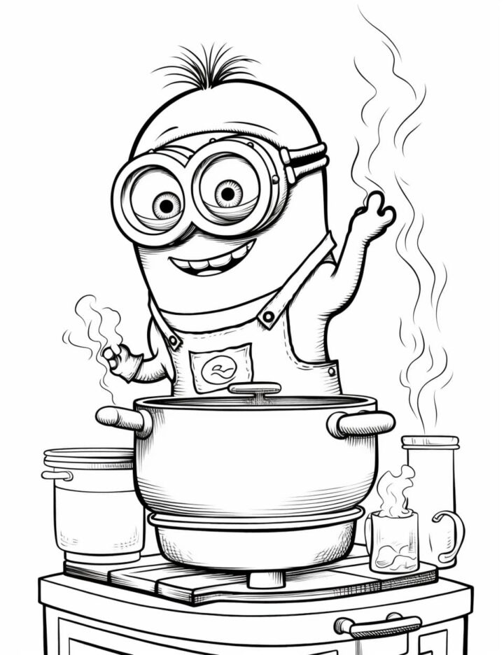 ausmalbilder minions kostenlos