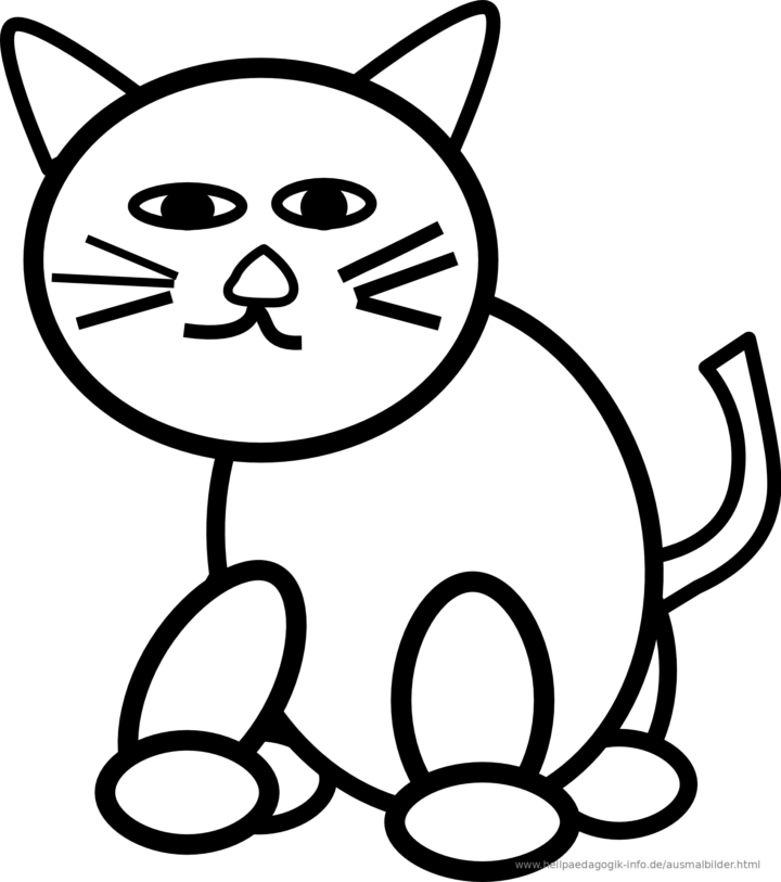 malvorlage katze einfach
