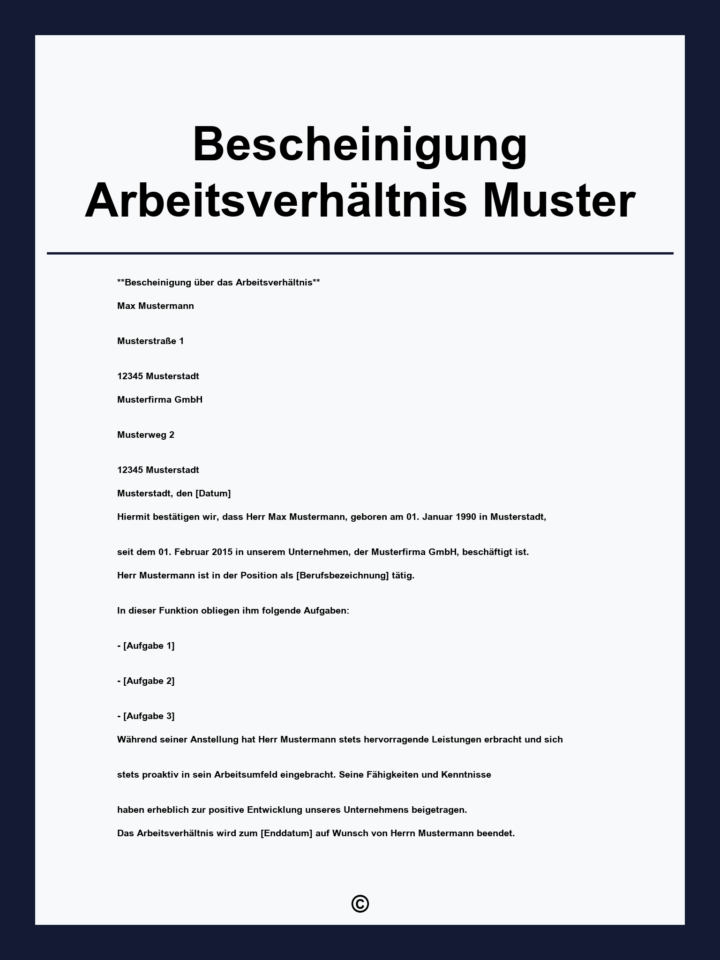 bescheinigung für kindergarten vom arbeitgeber