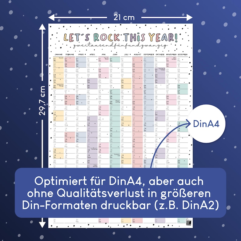  Foto zu Annual Calendar 2025 Rhineland-palatinate Print Immediately in Dina4 