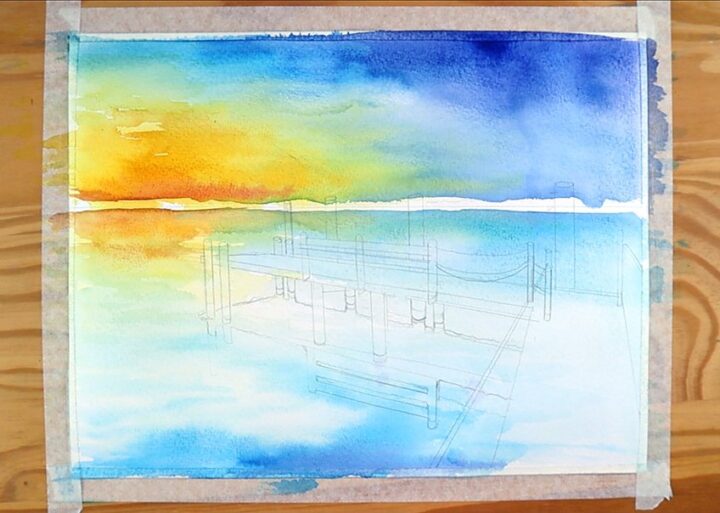 landschaft malen einfach