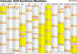  Foto zu Feiertage NRW 2025 Zeitrechnung - Schönherr Kalender 2025: Stilvoll ins 