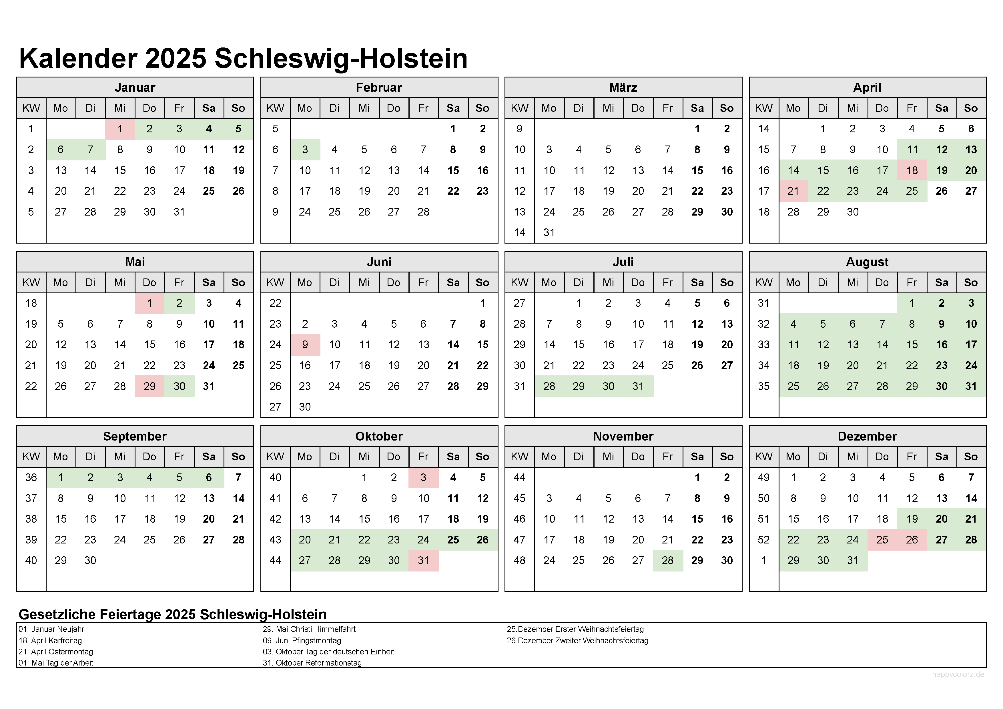  Foto zu Schleswig Holstein Ferien 2025 