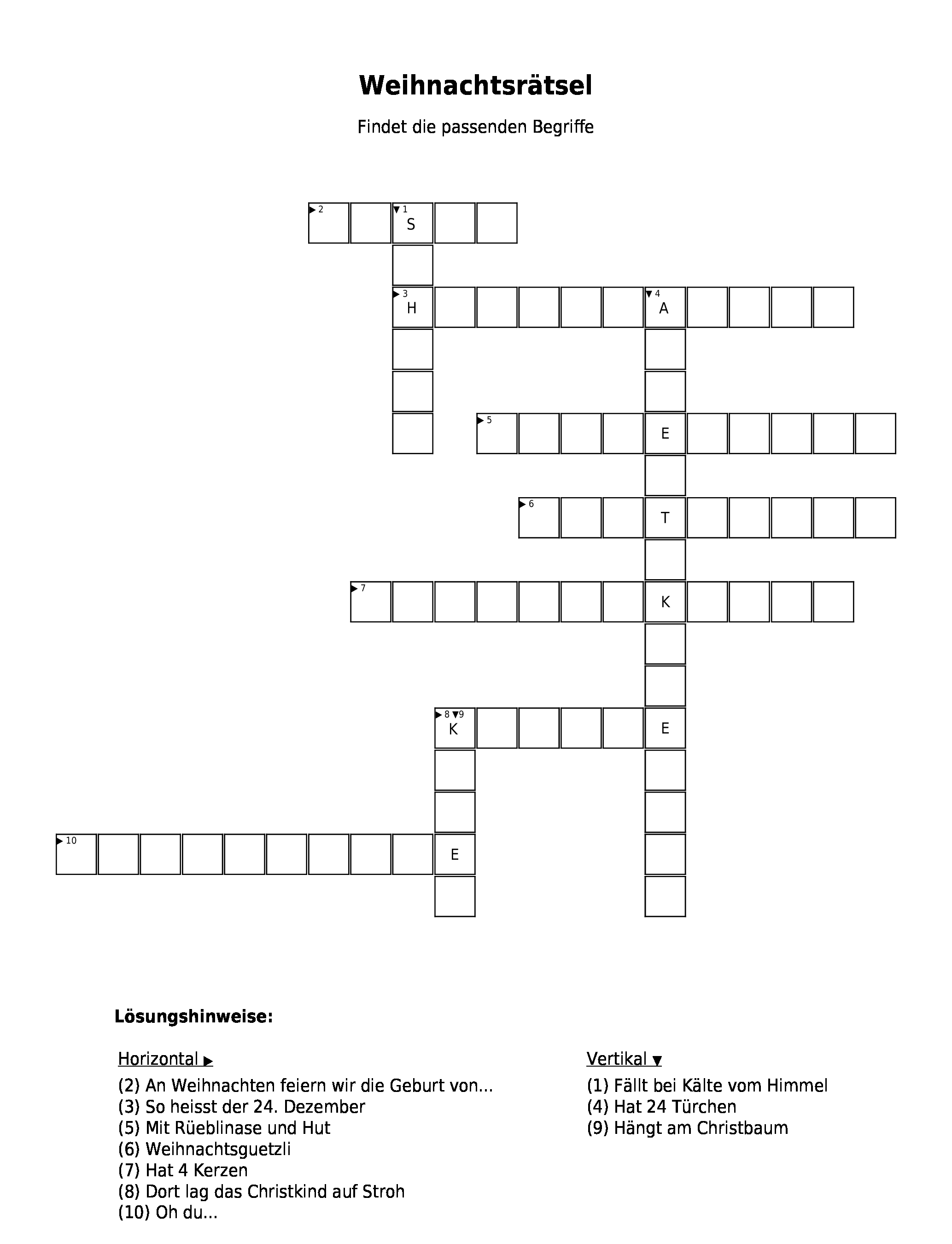  Weihnachtsrätsel Pdf 