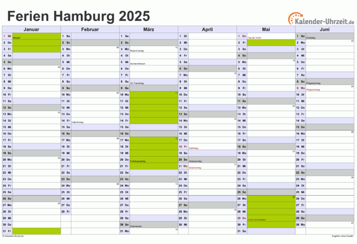 hamburg schulferien kalender