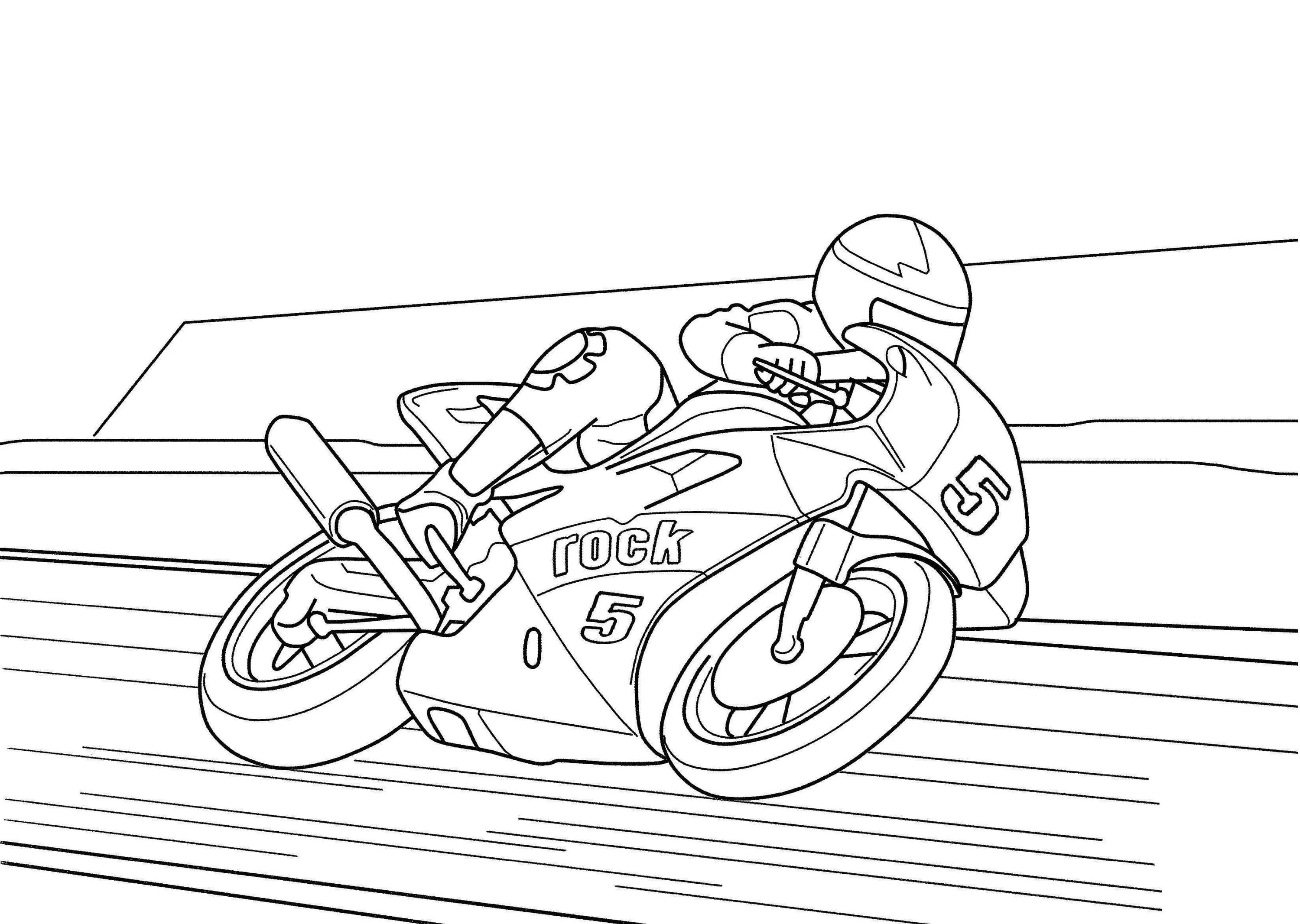  Motorrad Ausmalbilder. Besten Malvorlagen zum drucken Bildidee 