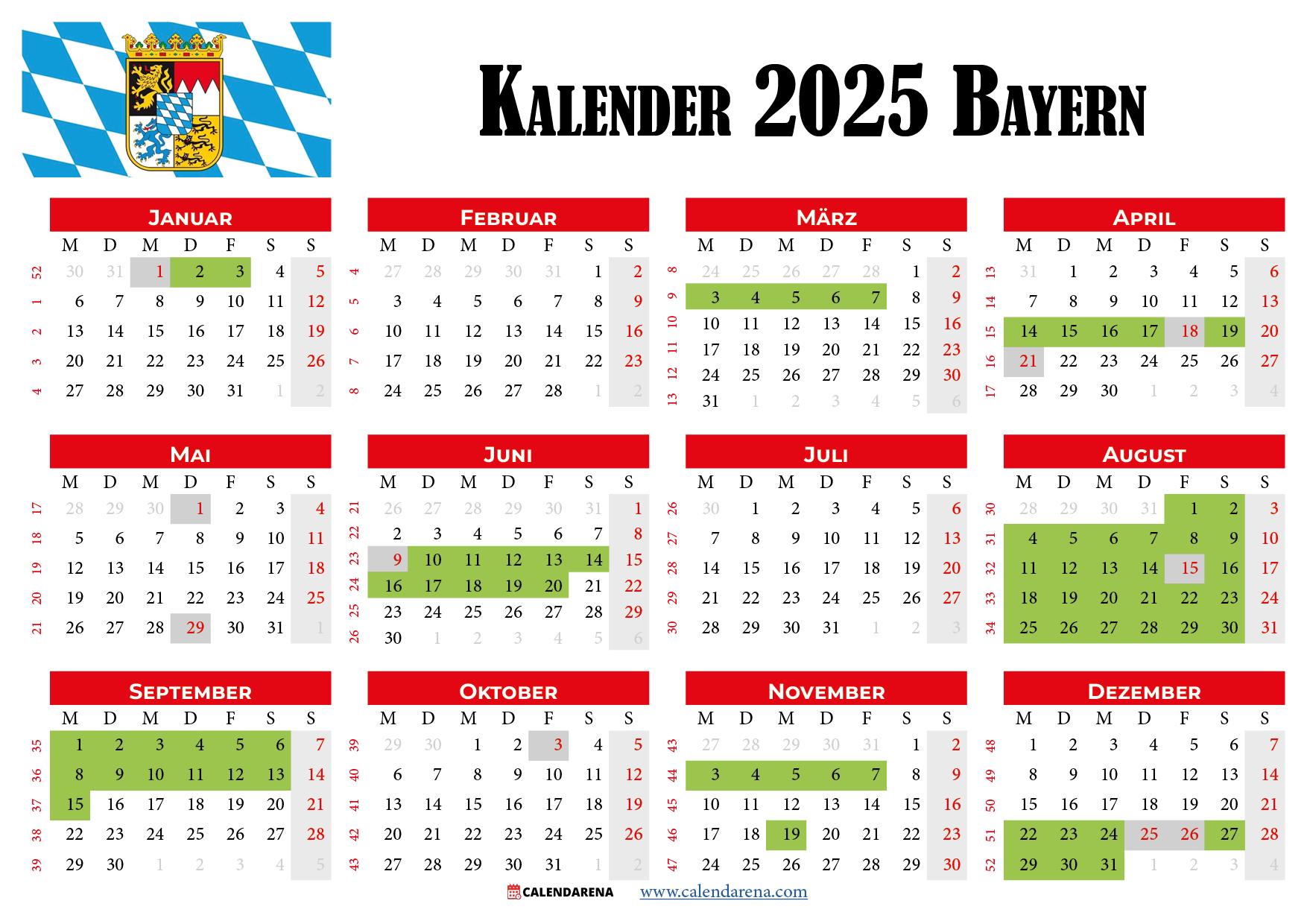  Foto zu Kalender 2025 Und Schulferien In Bayern: Alles, Was Sie Wissen Müssen 