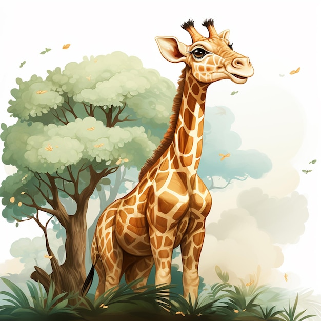 giraffen bilder gemalt