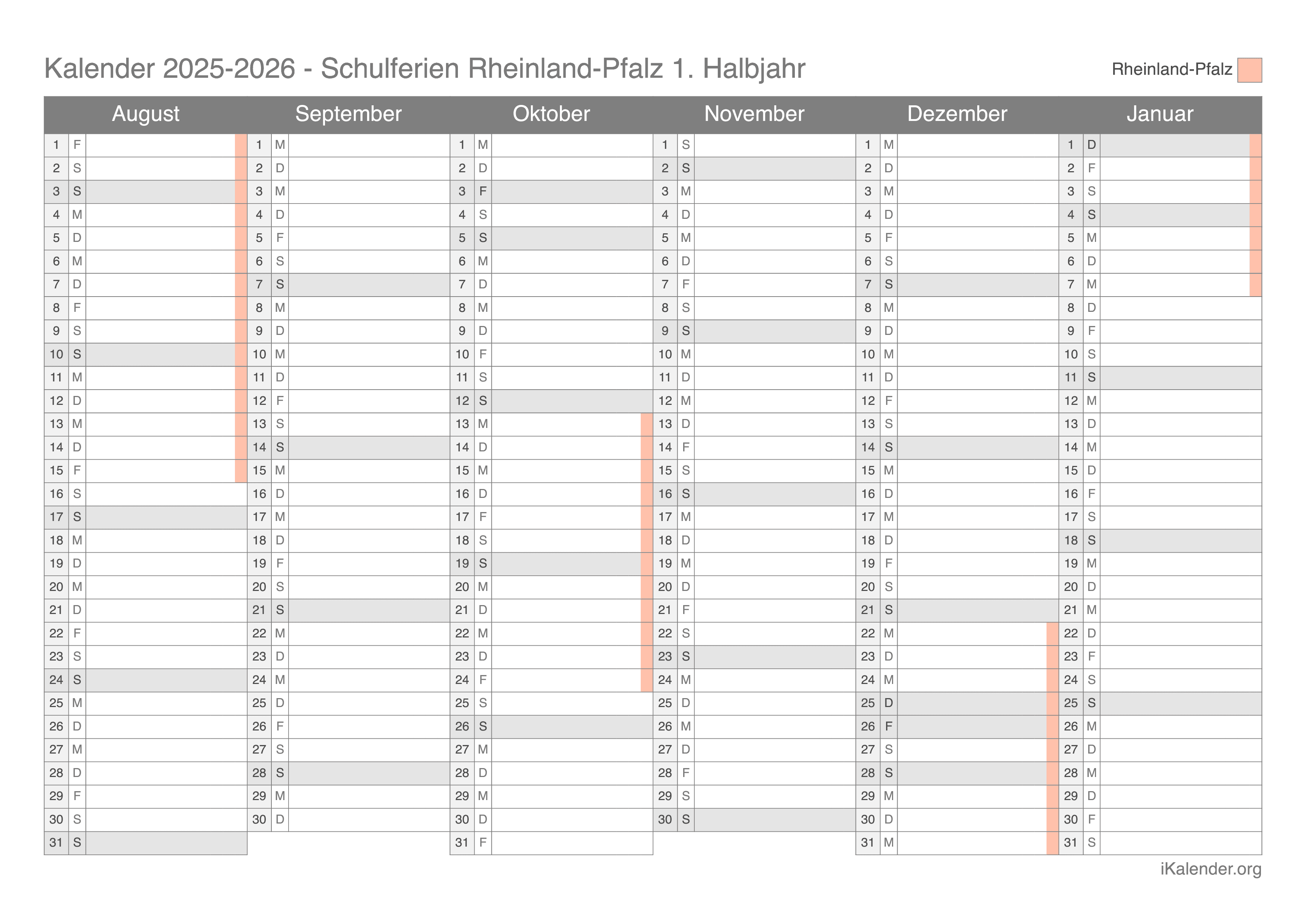  Foto zu Schulferien Rheinland-Pfalz 2025-2026 – Termine und Kalender 