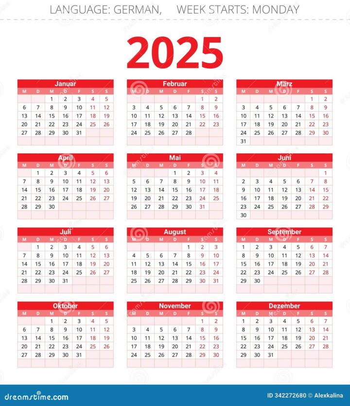 jahr kalender 2025